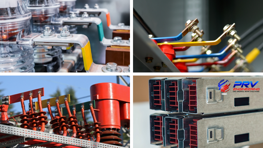 copper busbars and switchgear